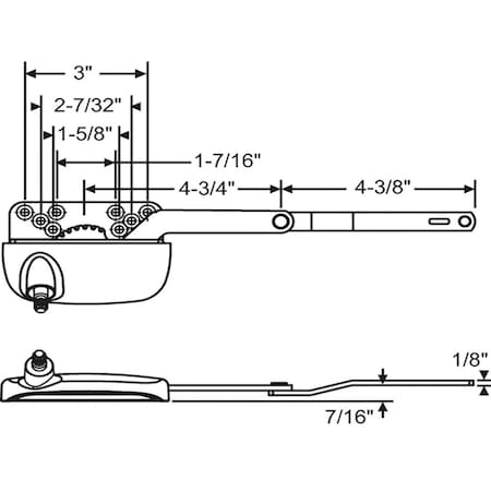 Strybuc Split Arm Casement Operator 36-205-87E